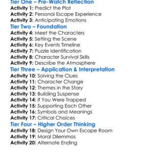Escape Room 2019 Worksheet Activity Booklet