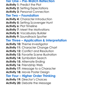 Escape To Paradise 2001 Worksheet Activity Booklet