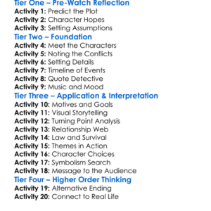 Essex Boys Law Of Survival 2015 Worksheet Activity Booklet