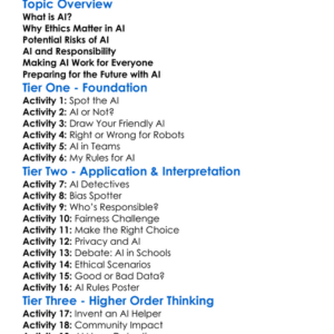 Ethics Of Ai Worksheet Activity Booklet
