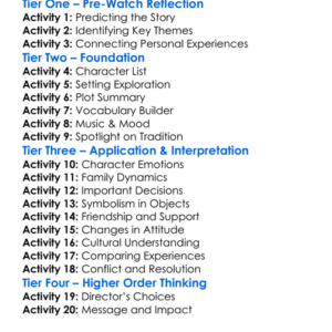Evening Shadows 2018 Worksheet Activity Booklet