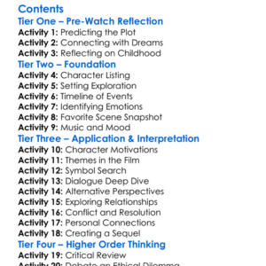 Every Dream Is A Child With Teeth 2017 Worksheet Activity Booklet