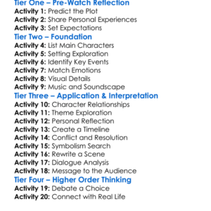 Every Thing Will Be Fine 2015 Worksheet Activity Booklet