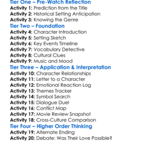 Every Time We Say Goodbye 1986 Worksheet Activity Booklet