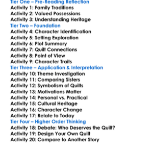 Everyday Use Alice Walker Worksheet Activity Booklet