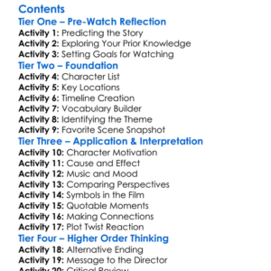 Everything In-Between The Story Of Ellipse 2010 Worksheet Activity Booklet