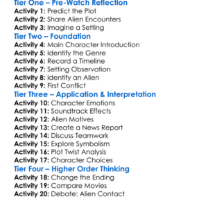 Extraterrestrial 2014 Worksheet Activity Booklet