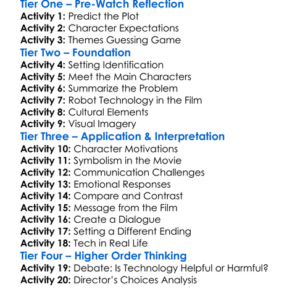 Eye On Juliet 2018 Worksheet Activity Booklet