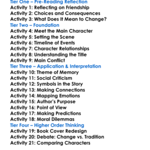 Eyeless In Gaza Aldous Huxley Worksheet Activity Booklet