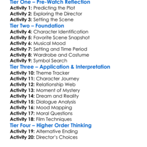 Eyes Wide Shut 1999 Worksheet Activity Booklet