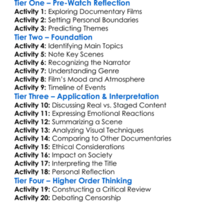 Faces Of Death Iv 1990 Worksheet Activity Booklet