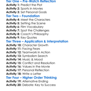 Facing The Giants Worksheet Activity Booklet