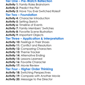 Family Switch 2023 Worksheet Activity Booklet