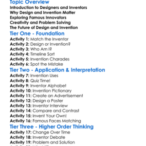 Famous Designers And Inventors Worksheet Activity Booklet