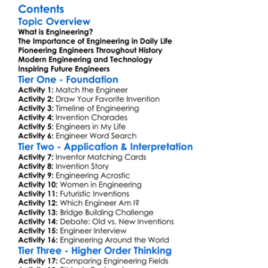 Famous Engineers And Their Contributions Worksheet Activity Booklet