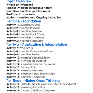 Famous Inventors And Inventions Worksheet Activity Booklet