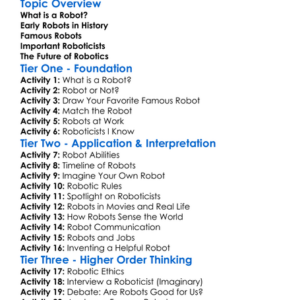 Famous Robots And Roboticists Worksheet Activity Booklet