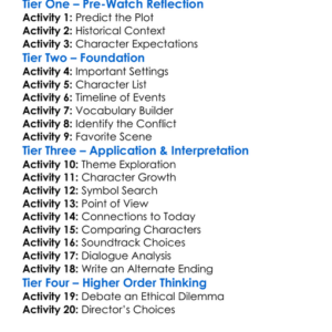 Fanny Lye Deliverd 2019 Worksheet Activity Booklet