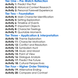 Farewell From Moscow 2006 Worksheet Activity Booklet