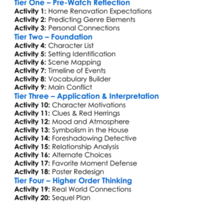 Fatal Fixer Upper 2024 Worksheet Activity Booklet