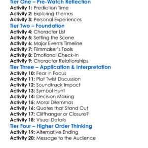 Fear Below 2025 Worksheet Activity Booklet