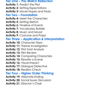 Fear Street Prom Queen 2025 Worksheet Activity Booklet