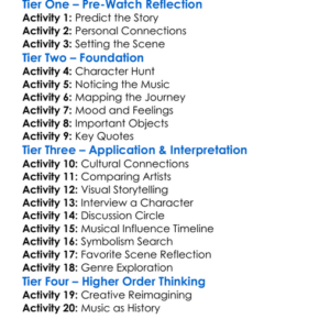 Feel Like Going Home 2003 Worksheet Activity Booklet