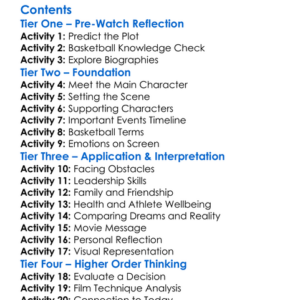 Final Shot The Hank Gathers Story 1992 Worksheet Activity Booklet