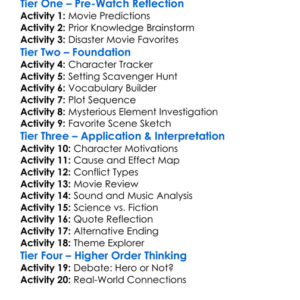 Fire From Below 2009 Worksheet Activity Booklet