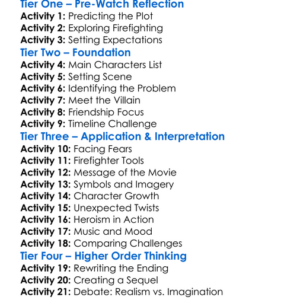 Fireheart Worksheet Activity Booklet