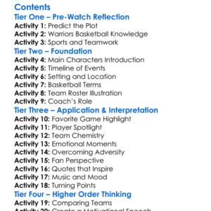 First In 40 The Story Of The 2014-15 Warriors 2025 Worksheet Activity Booklet