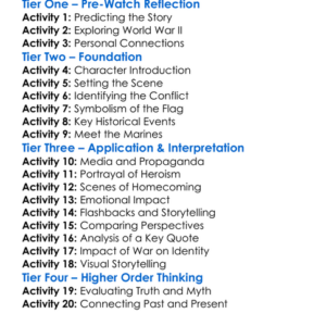 Flags Of Our Fathers 2006 Worksheet Activity Booklet