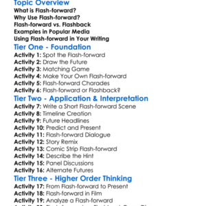 Flash-Forward Worksheet Activity Booklet