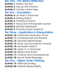 Flashbacks Of A Fool 2008 Worksheet Activity Booklet