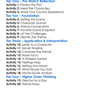 Flicka Country Pride Worksheet Activity Booklet