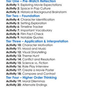 Fly Me To The Moon 2024 Worksheet Activity Booklet