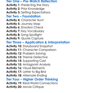 Follow That Bird 1985 Worksheet Activity Booklet