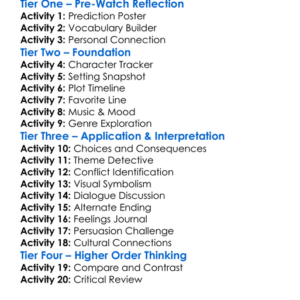 For Da Love Of Money 2002 Worksheet Activity Booklet