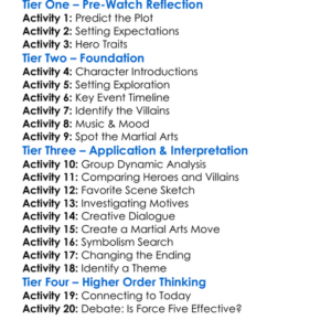 Force Five 1981 Worksheet Activity Booklet