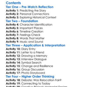 Forever In Our Hearts Memories Of The Hebron Relocation 2001 Worksheet Activity Booklet