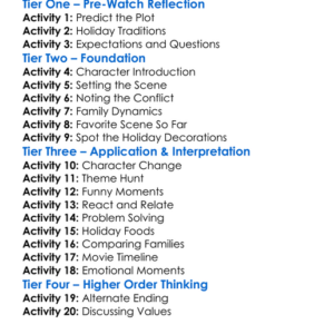 Four Christmases 2008 Worksheet Activity Booklet