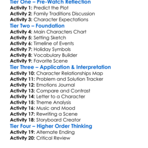 Four Cousins And A Christmas 2021 Worksheet Activity Booklet