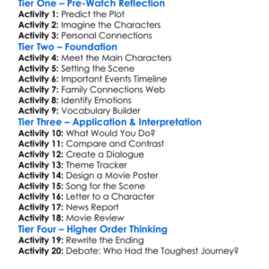 Four Mothers 2025 Worksheet Activity Booklet