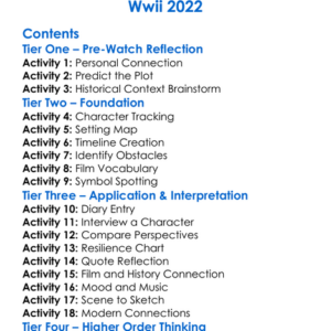 Four Winters A Story Of Jewish Partisan Resistance And Bravery In Wwii 2022 Worksheet Activity Booklet