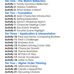 Fred Claus Worksheet Activity Booklet