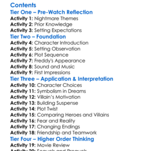 Freddys Dead The Final Nightmare 1991 Worksheet Activity Booklet