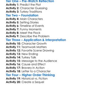 Free Birds Worksheet Activity Booklet