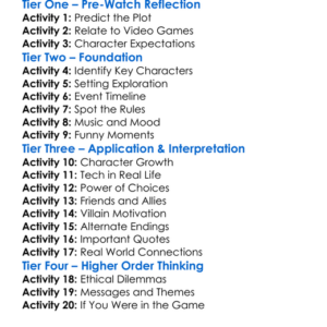 Free Guy 2021 Worksheet Activity Booklet