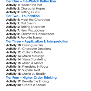 French Girl 2024 Worksheet Activity Booklet