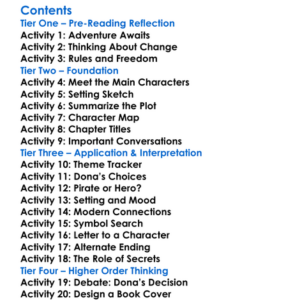 Frenchmans Creek Daphne Du Maurier Worksheet Activity Booklet